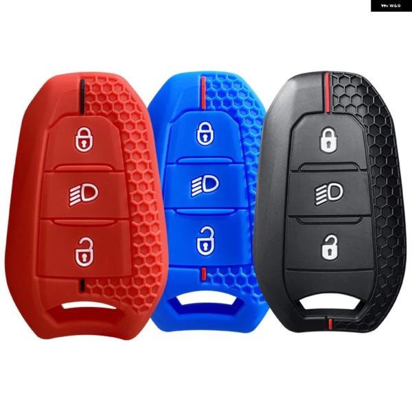並行輸入品 シトロエン プジョー シリコン製カー キー チェーン カバー ケース C4 C3 C5 C6 DS3 DS5 DS6 508 2008 3008 308 E-208 2021 2022