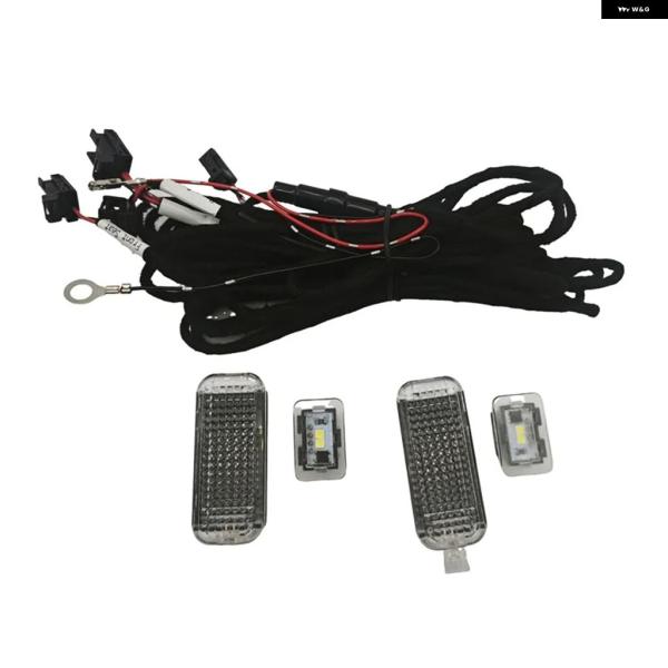 並行輸入品 アウディ A3 8V 2013 - 16 車内用白色 LED フットウェルライトフットライト ケーブル 配線 ハーネス