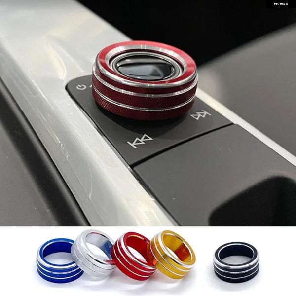 並行輸入品 アウディ カー オーディオ 音量調節 ボタン ノブ円形リング カバー 装飾 トリム 内装 A6 C8 A7 S7