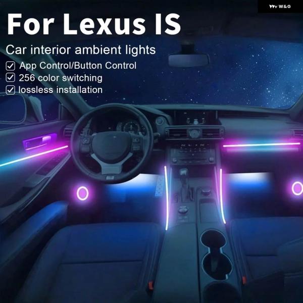並行輸入品レクサス IS XE30 22IN1 RGB 車内アクリル車内 アンビエントライト RGB アクリルストリップ 装飾 ムードアクセサリー