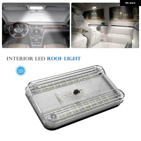 並行輸入品 DC 12V ホワイト 36 LED ライト インテリア ルーフ ライト キャラバン バン スプリンター トランジット ルーフ ドーム