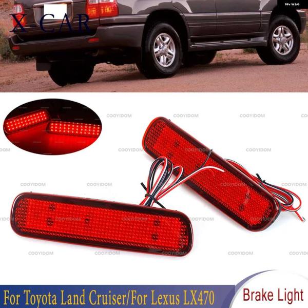 並行輸入品 トヨタ ランドクルーザー 100 LC100 レクサス LX470 1998-2007 LED リア バンパー リフレクター フォグランプ ブレーキ