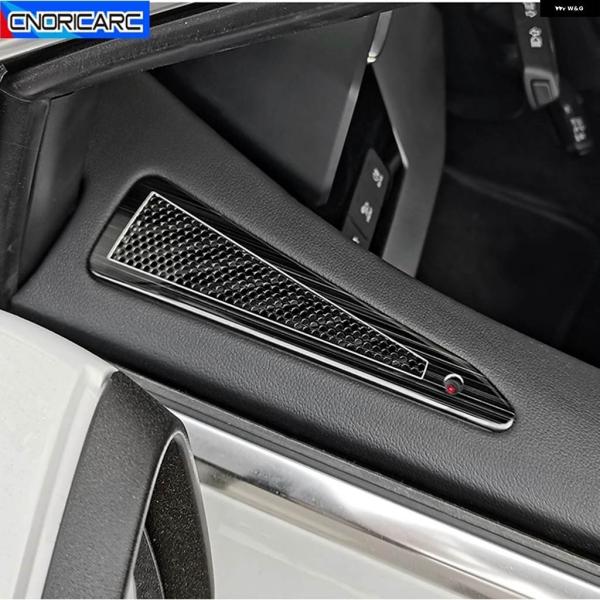 並行輸入品カー スタイリング フロントドア オーディオ スピーカー デコレーションカバー ステッカー トリム アウディ A3 8Y 2021 LHD ステンレス