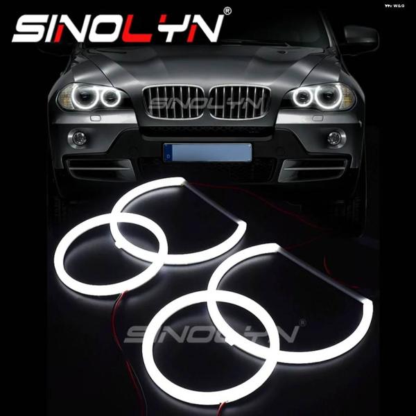 並行輸入品エンジェルアイズ LED チューニング BMW X5 E70 キセノン ヘッドライト コットンライト ウィンカー DRL カーライトアクセサリー レト