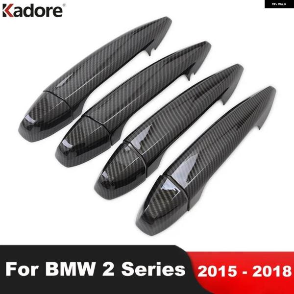 並行輸入品ドアハンドル カバー トリム BMW 2シリーズ アクティブツアラー F45 F46 2015-18 カーボン カーサイド ドアハンドル ボウルカップ
