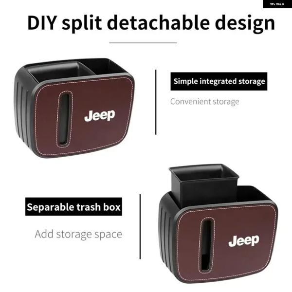 並行輸入品 ジープ シートバックゴミ箱ティッシュケース ラングラー チェロキー グランド コンパス レネゲード グラディエーター用