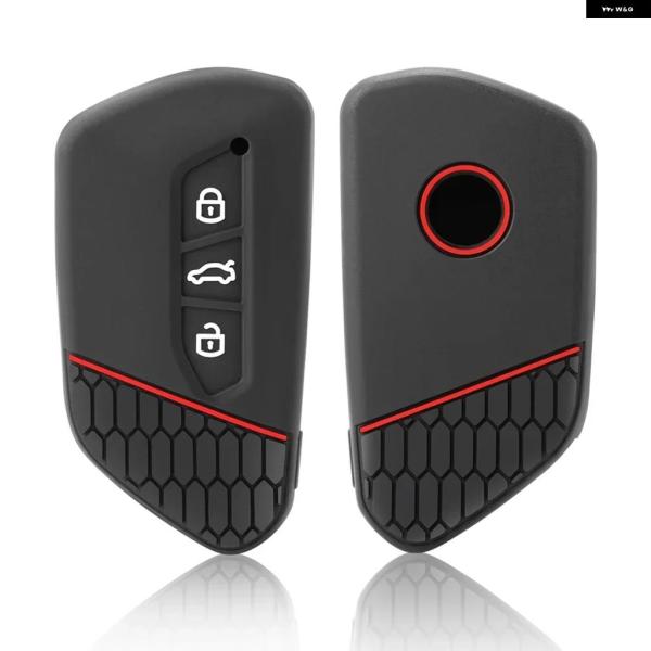 並行輸入品 VW フォルクスワーゲン シュコダ ゴルフ 8 MK8 ID.3 ID.4クプラ オクタビアA8SEATレオンMK4 2020 - 21フォーメントールタラコ用シリコンカーキー カ
