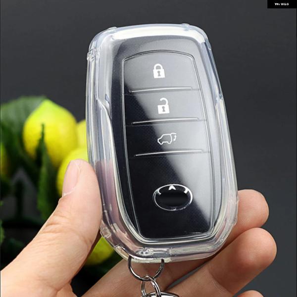 並行輸入品 トヨタ カローラ SE 2023 カムリ 50 55 ヤリス ランド クルーザー プラド 150 RAV4 ヴェンザ シエナ用 キーケース カバー シェル クリア TLC200