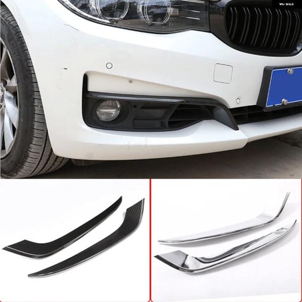 並行輸入品 BMW F34 3シリーズ GT グランツーリスモ 車用 カーボン スタイル フロント フォグランプ ストリップ トリム カバー 2013-2019