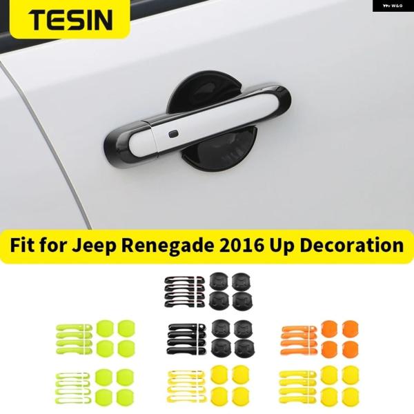 並行輸入品 ジープ レネゲード 2016 - 19 2020 カーサイド ドアハンドル カバー ボウル 装飾 21-2026