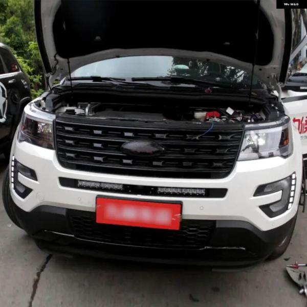 並行輸入品12V LEDデイライト フォード エクスプローラー 2016 2017 イエローシグナルカー ヘッドライト デイタイム ランニングライト DRL オ
