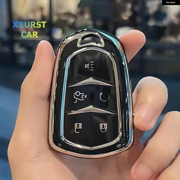 並行輸入品 キャデラック ATS XTS XT5 XT4 CT6 XT6 CTS DTS ESV STS ELR シェル FOB ホルダー カーキーケース カバー キー チェーン プロテ