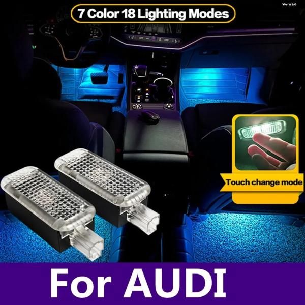 並行輸入品 アウディ A1 A4 B7 B8 B9 A5 A6 C6 C7 A7 A8 TT Q3 Q5 Q7 Q8 LED 車内ムードランプ フットウェルライ