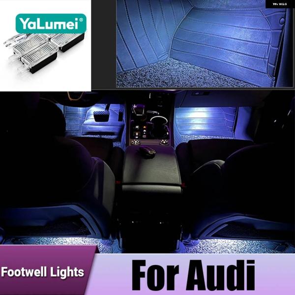 並行輸入品 LED 車内フットランプランプ アウディ A1 8X A3 8V 8Y A4 B8 B9 A5 8T A6 C6 C7 C8 A7 A8