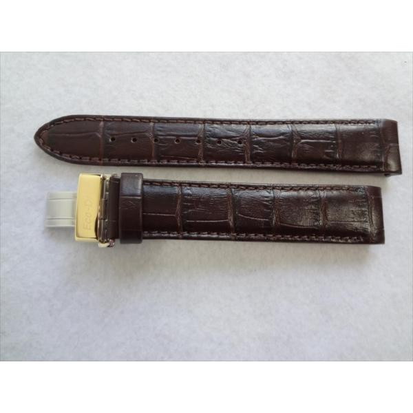 Citizen Eco-Drive 純正 レザーバンド 20mm ベルト 茶 Dバックル付