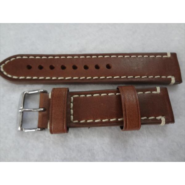 BAB-エレファント レザー 時計ベルト 茶色、 ラグ幅22/20mm 時計ベルト