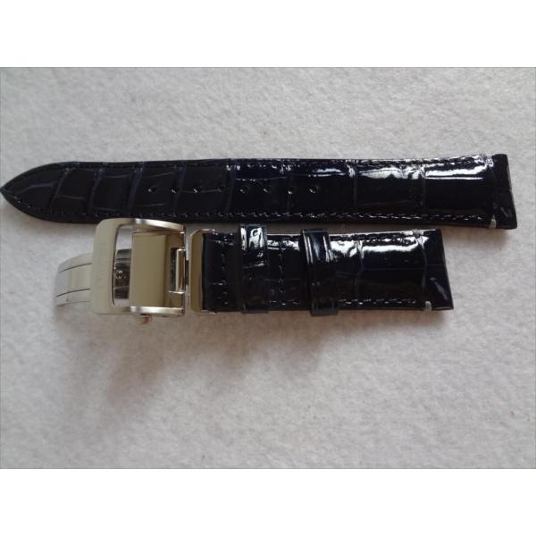 SEIKO プレザージュ 20mm 純正革ベルトバックル付　クロコダイル SEIKO純正バンド プレザージュ SARD013用 20mm レザーベルト