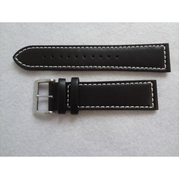 SEIKO「Sマーク」尾錠、黒 レザー バンド SEIKO「Sマーク」尾錠、黒