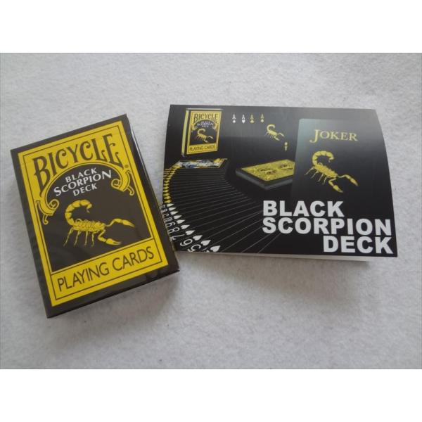 手品 Black Scorpion Deck - Bicycle カード マジック ブラック