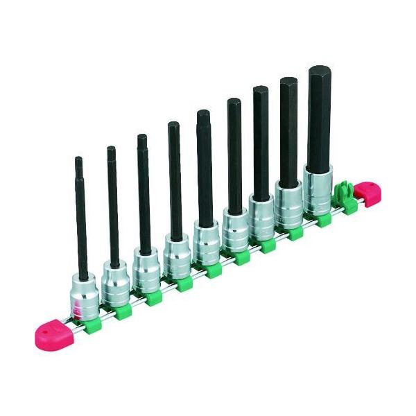 KTC 京都機械工具 TBT4L09H １２．７ｓｑ．ロングヘキサゴンビットソケットセット ９コ組 ロングタイプ