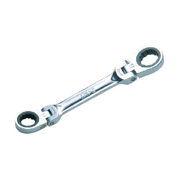 KTC 京都機械工具 MR1S-1618F ショートラチェットめがねレンチ 両頭首振りタイプ １６Ｘ１８ｍｍMR1S1618F