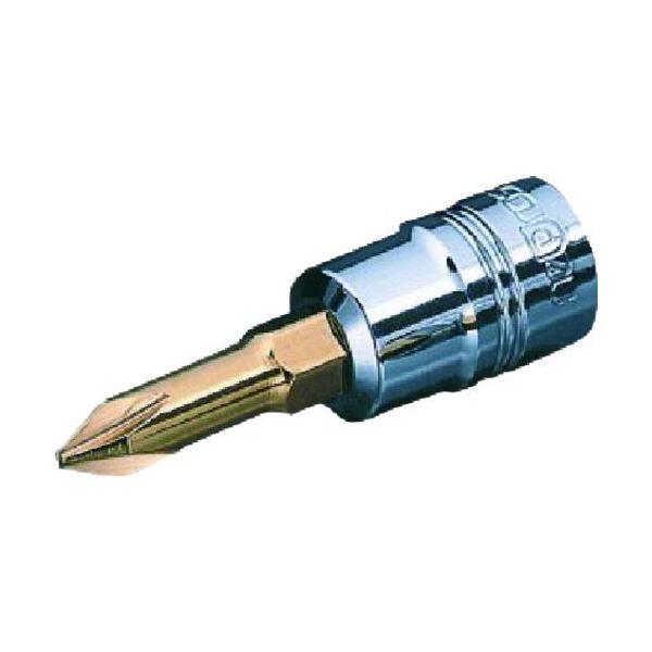 KTC NBT2P-1 ドライバービットソケット ６．３ｓｑ．クロスビットソケット 刃先Ｎｏ．１ 差込角６．３５ｍｍ 全長４４．７ｍｍ