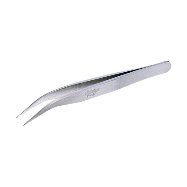 ホーザン HOZAN P-887 先曲がりピンセット １３０ｍｍ P887 ステンレス製ピンセット ピンセット 電気・電子関連用品 ホーザン