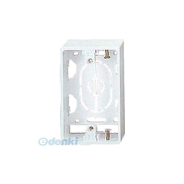 マサル工業 MASARU SFBA12 ニューエフモール用露出ボックス 1個用 浅型 ホワイト