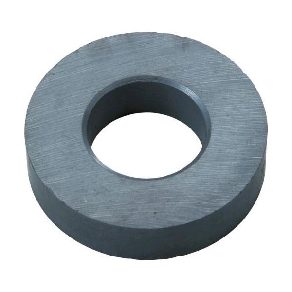 トラスコ中山 ＴＲＵＳＣＯ TF55RA10P フェライト磁石 丸形・穴あり 外径５５ｍｍＸ厚み１２ｍｍ １０個入 415-1356