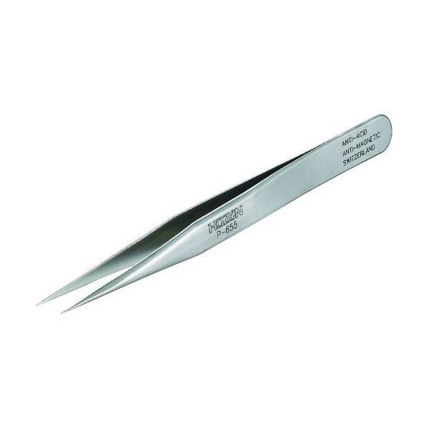HOZAN ホーザン P-655 ピンセット １２０ｍｍ P655 ペンチ生産加工用品静電気対策用品ピンセット １２０ｍｍ