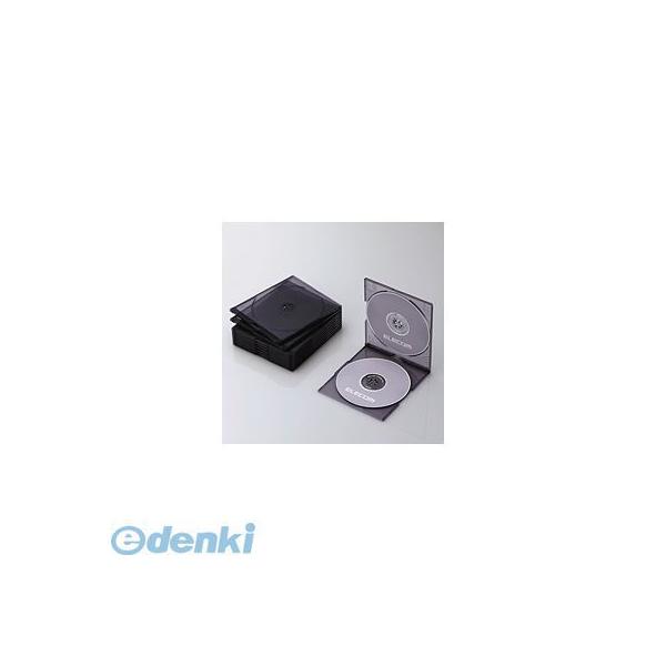 ELECOM エレコム CCD-JSCSW10CBK Blu-ray/DVD/CDケース（スリム/PS/2枚収納） CCD-JSCSW10CBK CC