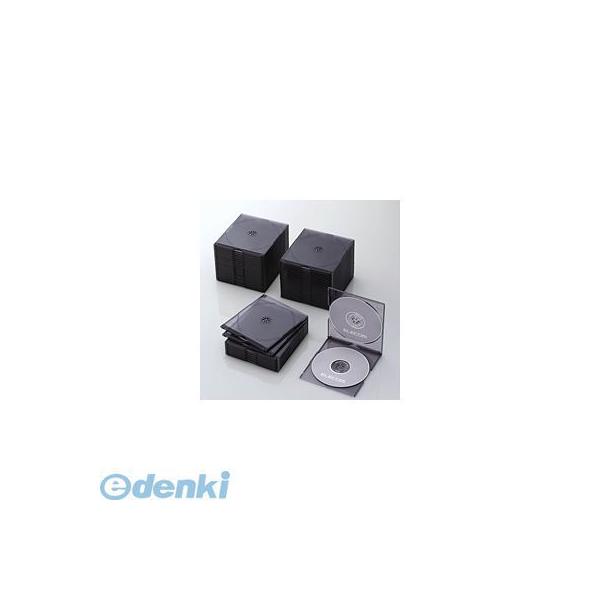 ELECOM エレコム CCD-JSCSW50CBK Blu-ray/DVD/CDケース（スリム/PS/2枚収納） CCD-JSCSW50CBK CC