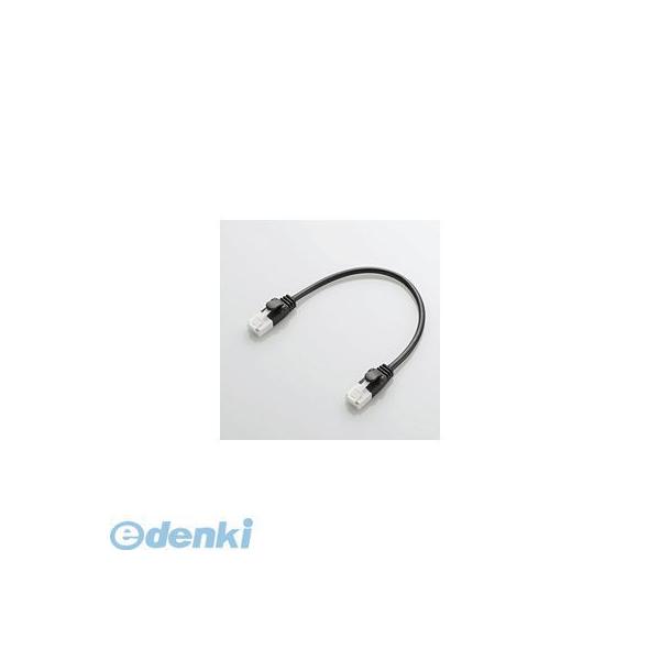 ELECOM エレコム LD-GPYTB/BK015 ツメ折れ防止短尺LANケーブル（Cat6準拠） LD-GPYTB/BK015 LDGPYTB/B