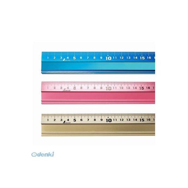 シンワ測定 65435 アルミ直尺　アル助　６０cm　ペールピンク