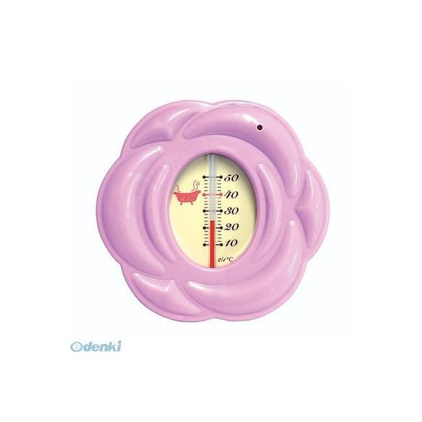 シンワ測定 73096 風呂用温度計　Ｂ－１０　ローズ　パープル