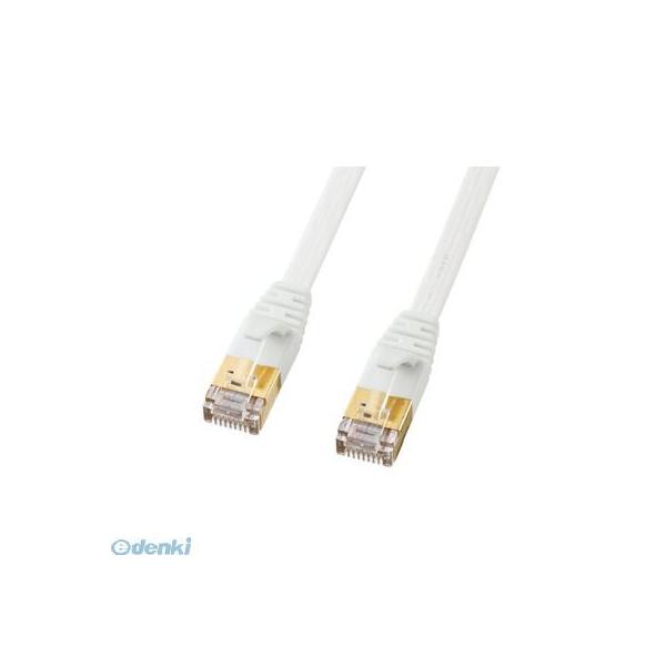 サンワサプライ KB-FLU7-01W CAT7ウルトラフラットLANケーブル（1m、ホワイト） KBFLU701W SANWA