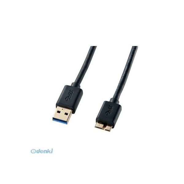 サンワサプライ KU30-AMC18BK USB3.0マイクロケーブル(A-MicroB)1.8m KU30AMC18BK