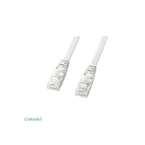 サンワサプライ LA-FL6-05W カテゴリ6フラットLANケーブル LAFL605W ホワイト 5m SANWA