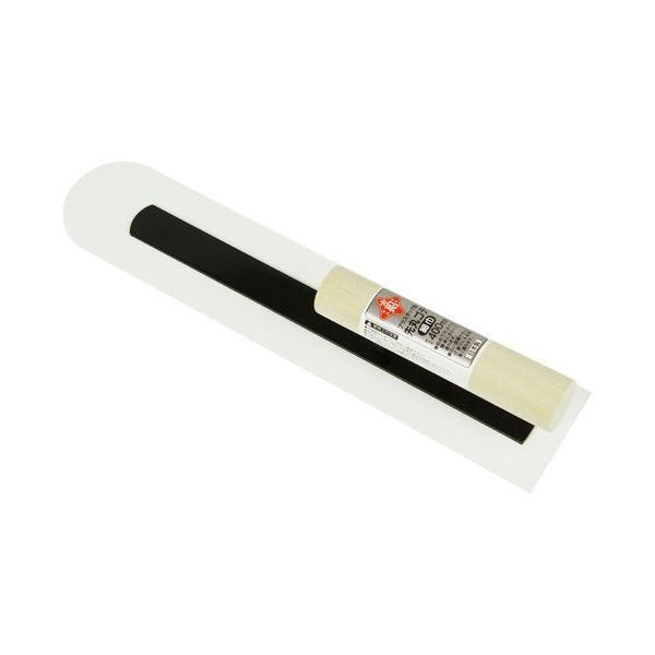 4977292114639 プラスチック先丸鏝 細幅 赤長 400MMロング 藤原産業 プラスチック先丸鏝細幅