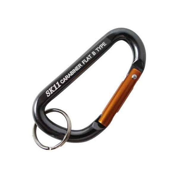 4977292115766 アルミカラビナ Ｂ SK11 SAC-770Bブラック 藤原産業 軽量スタンダードタイプ