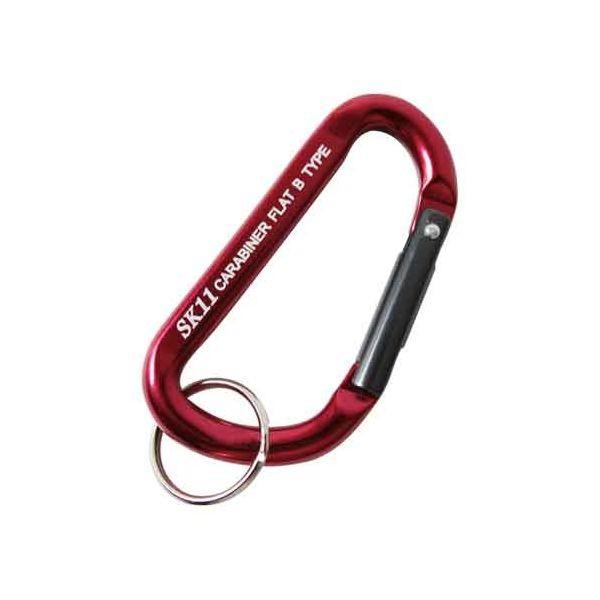 4977292115780 アルミカラビナ Ｂ SK11 SAC-770Bレッド 藤原産業 軽量スタンダードタイプ