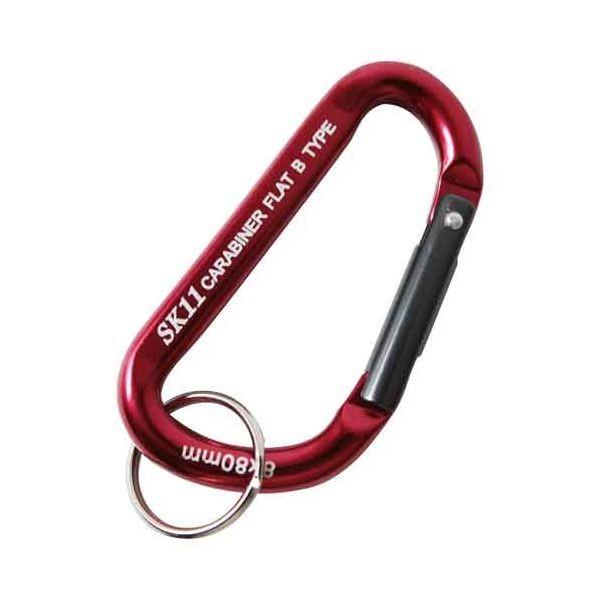 4977292115834 アルミカラビナ Ｂ SK11 SAC-880Bレッド 藤原産業 軽量スタンダードタイプ