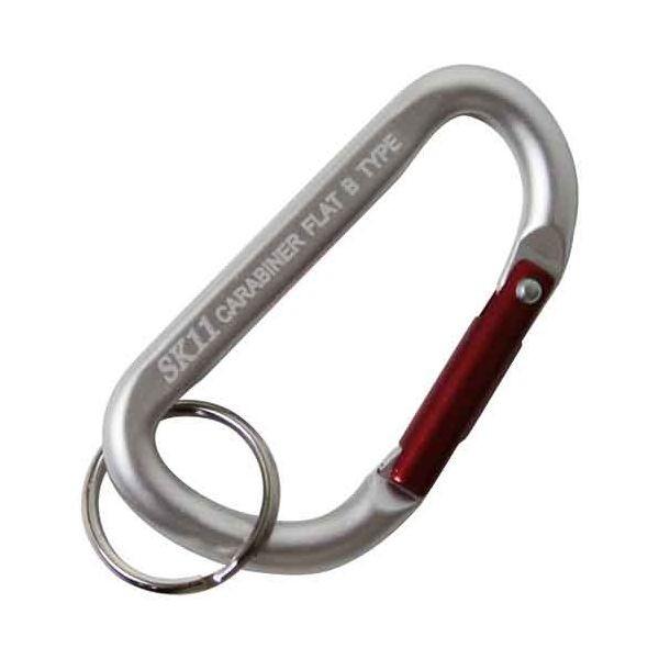 4977292115858 アルミカラビナ Ｂ SK11 SAC-880Bシルバー 藤原産業 軽量スタンダードタイプ