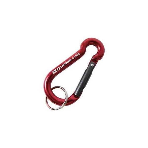 4977292115933 アルミカラビナ Ｃ SK11 SAC-660Cレッド 藤原産業 アルミカラビナC エスケー11
