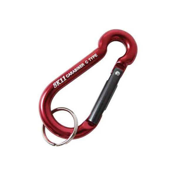 4977292115988 アルミカラビナ Ｃ SK11 SAC-770Cレッド 藤原産業 アルミカラビナC エスケー11