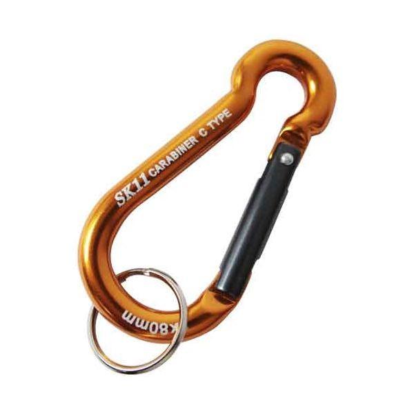 4977292116022 アルミカラビナ Ｃ SK11 SAC-880Cゴールド 藤原産業 アルミカラビナC エスケー11
