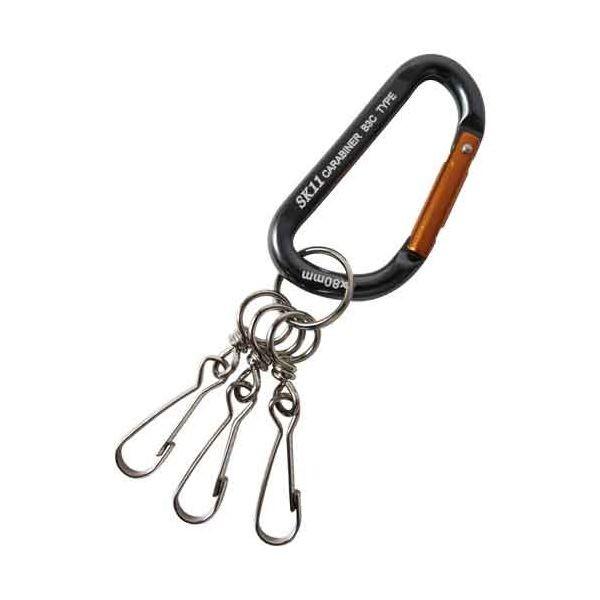 4977292116169 アルミカラビナ Ｂ３ SK11 SAC880B3ブラック 藤原産業 アルミカラビナB3 作業工具