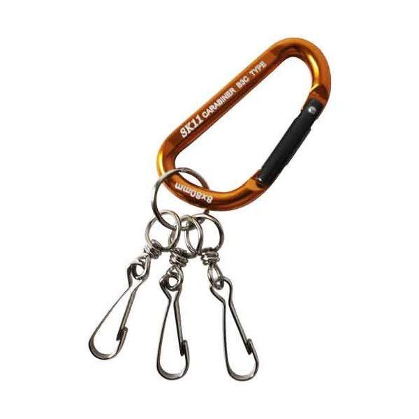 4977292116176 アルミカラビナ Ｂ３ SK11 SAC880B3ゴールド 藤原産業 アルミカラビナB3 工具差し