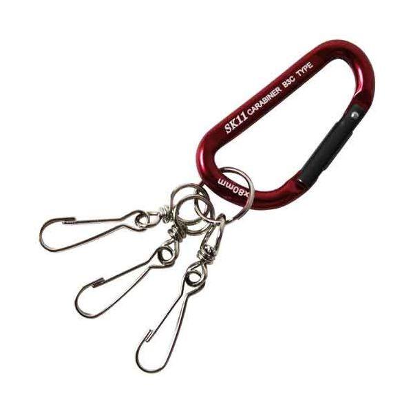 4977292116183 アルミカラビナ Ｂ３ SK11 SAC880B3レッド 藤原産業 アルミカラビナB3 作業工具