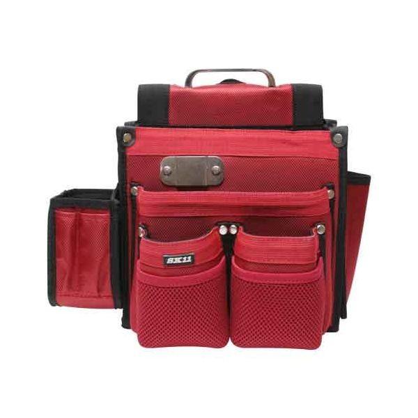 4977292140768 匠 仮枠大工釘袋 レッド SC-11 SK11 藤原産業 匠仮枠大工釘袋レッド 道具袋 工具差し